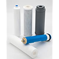 FILTROS + MEMBRANA para Equipos de Osmosis inversa estándar- Blanco | Medida Universal (valido para todos los equipos de…